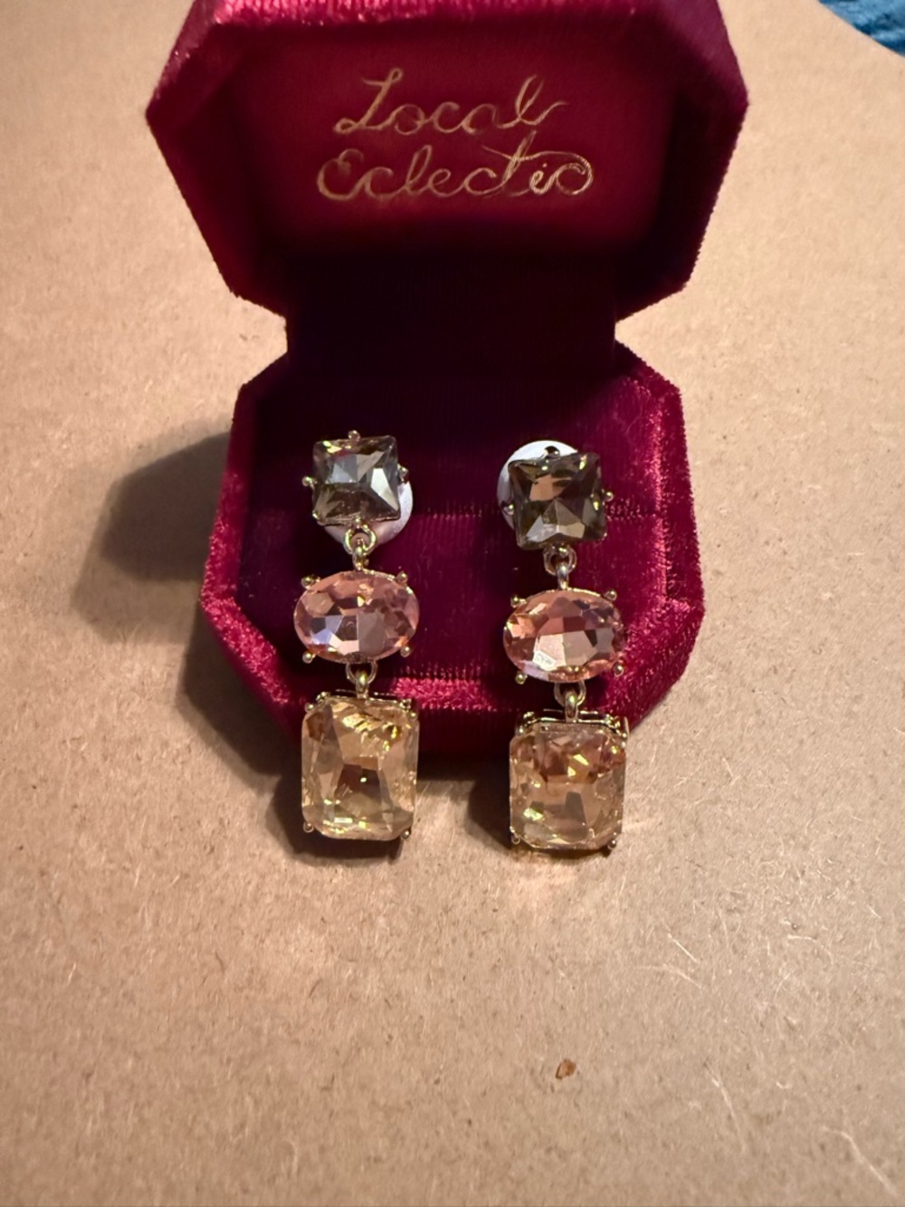 Allie Peach Statement Earrings